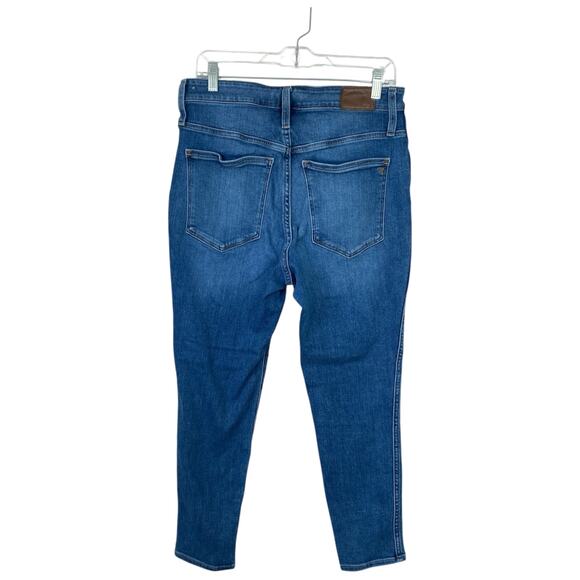 MADEWELL Curvy Roadtripper Skinny Jean Monroe Wash Button-Front Size 30P Petite - Picture 4 of 11